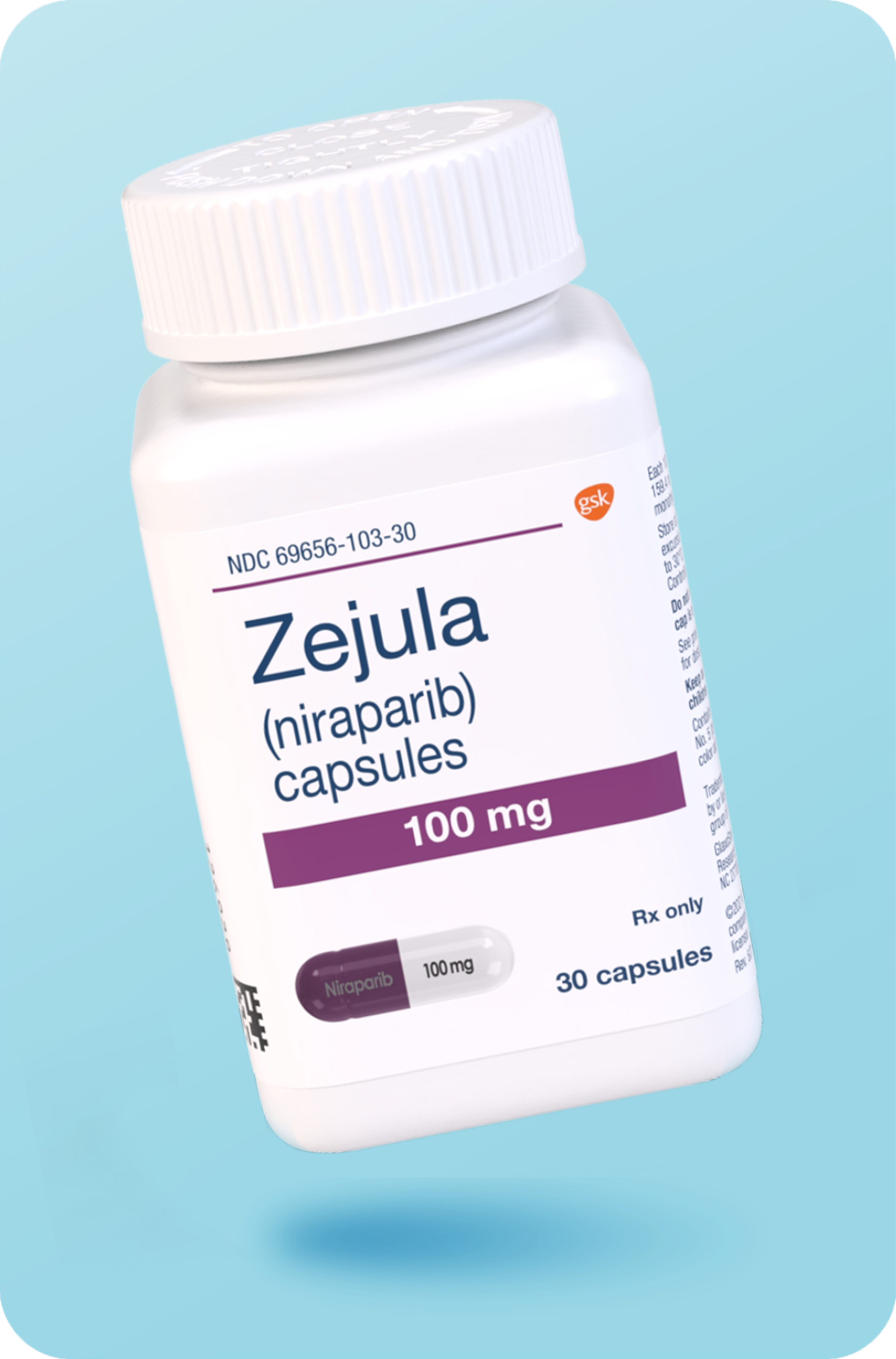 ZEJULA (niraparib) pill bottle
